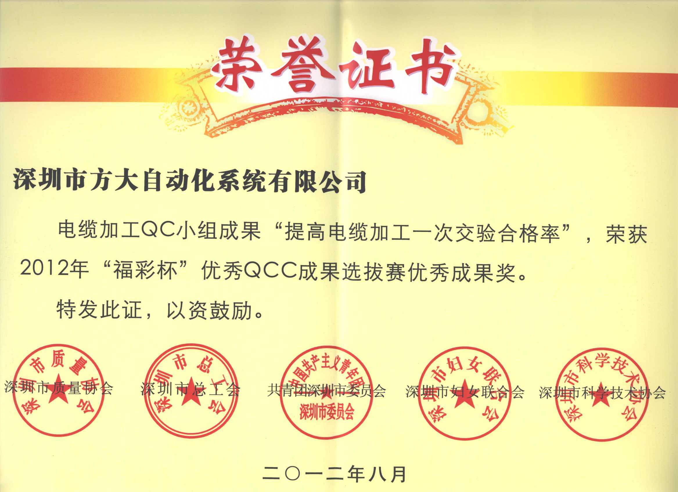 Z6·尊龙凯时集团荣获三项深圳市QCC小组优秀成果奖